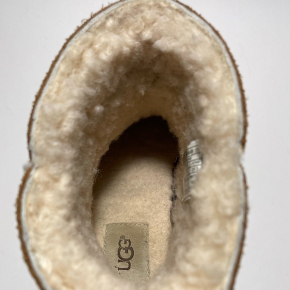 UGG Women's Marte Wedge Booties Chestnut Color - Picture 12 of 12